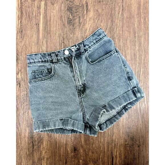 American Apparel Black Jean Shorts - Picture 1 of 5